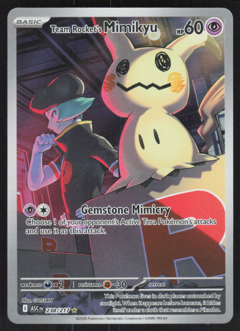Team Rocket's Mimikyu #238/217 Holofoil