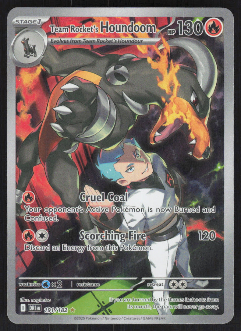 Team Rocket's Houndoom #191/182 Holofoil