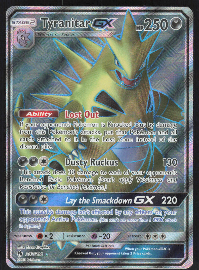 Tyranitar GX #203/214 Holofoil