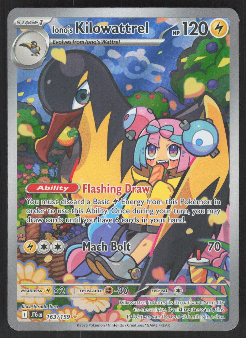 Iono's Kilowattrel #163/159 Holofoil
