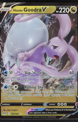 Hisuian Goodra V #135/196 Holofoil