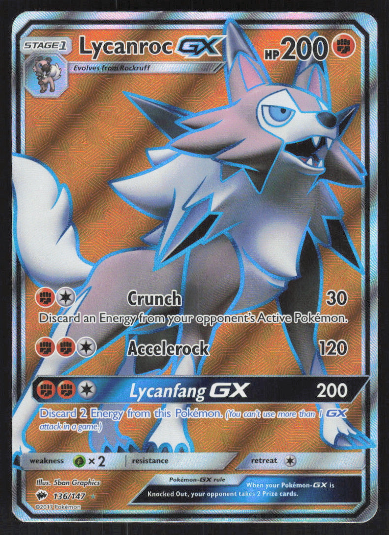 Lycanroc-GX #136/147 Holofoil