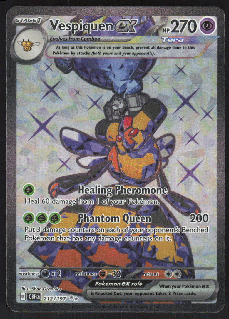 Vespiquen ex #212/197 Holofoil