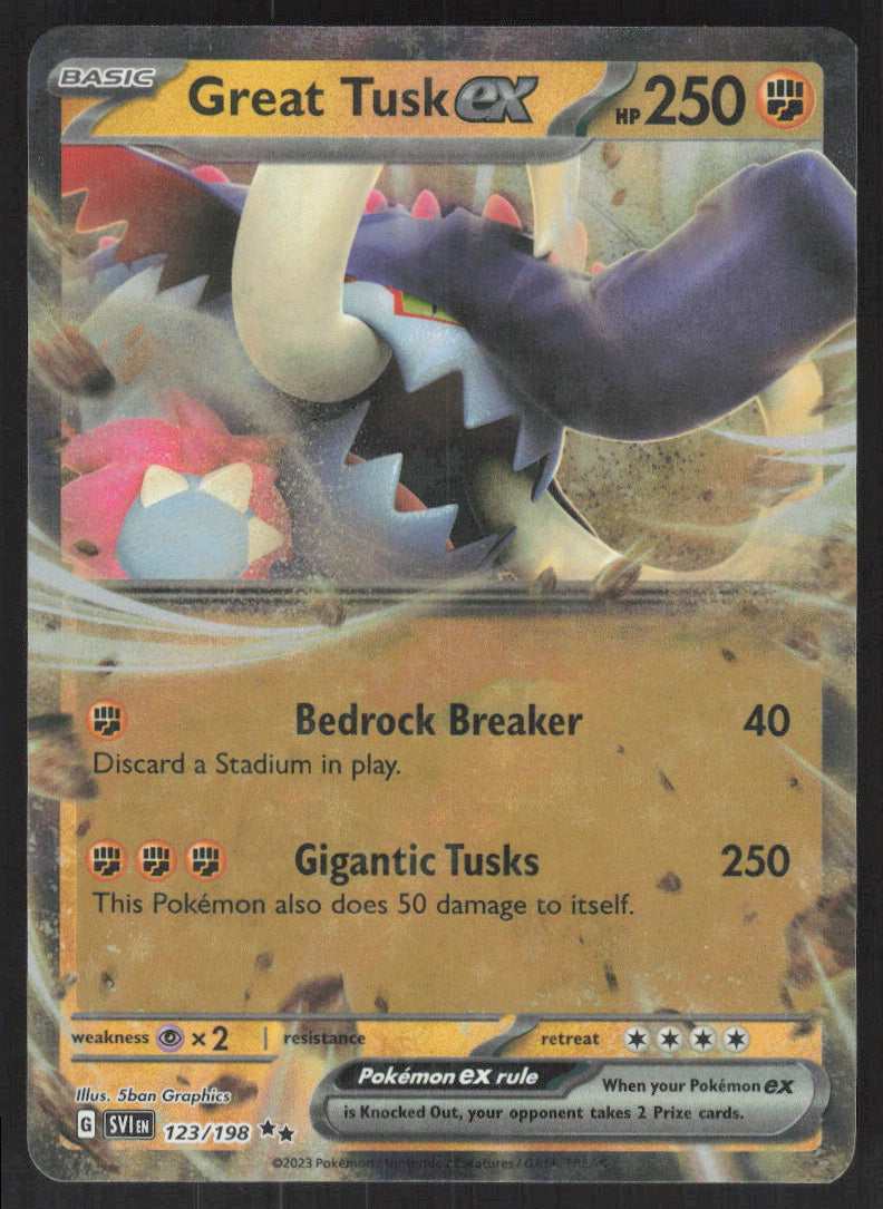 Great Tusk ex #123/198 Holofoil