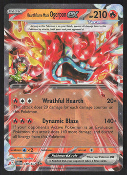 Hearthflame Mask Ogerpon ex #40/167 Holofoil