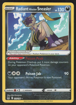 Radiant Hisuian Sneasler #123/196 Holofoil