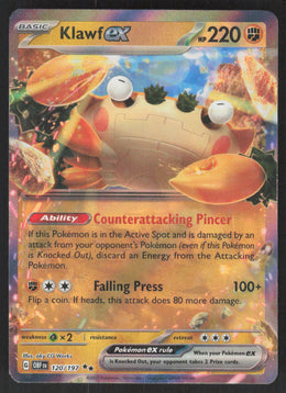 Klawf ex #120/197 Holofoil