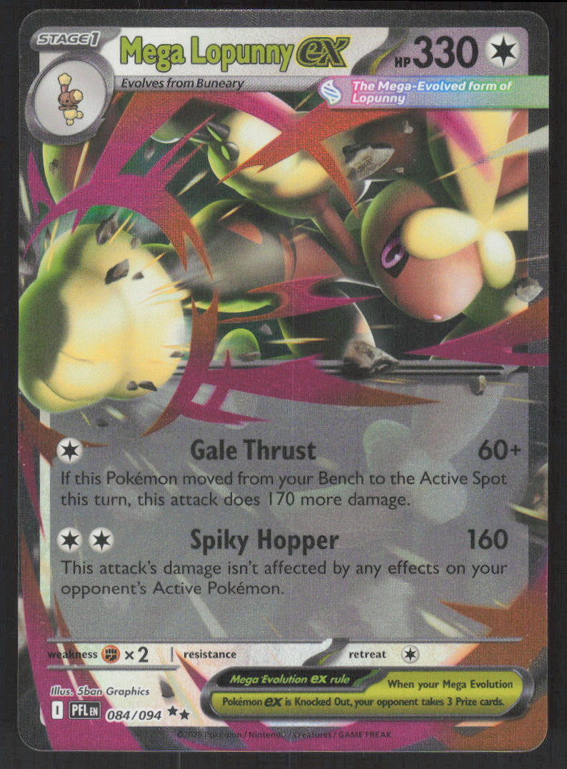 Mega Lopunny ex #84/94 Holofoil