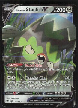 Galarian Stunfisk V #128/189 Holofoil