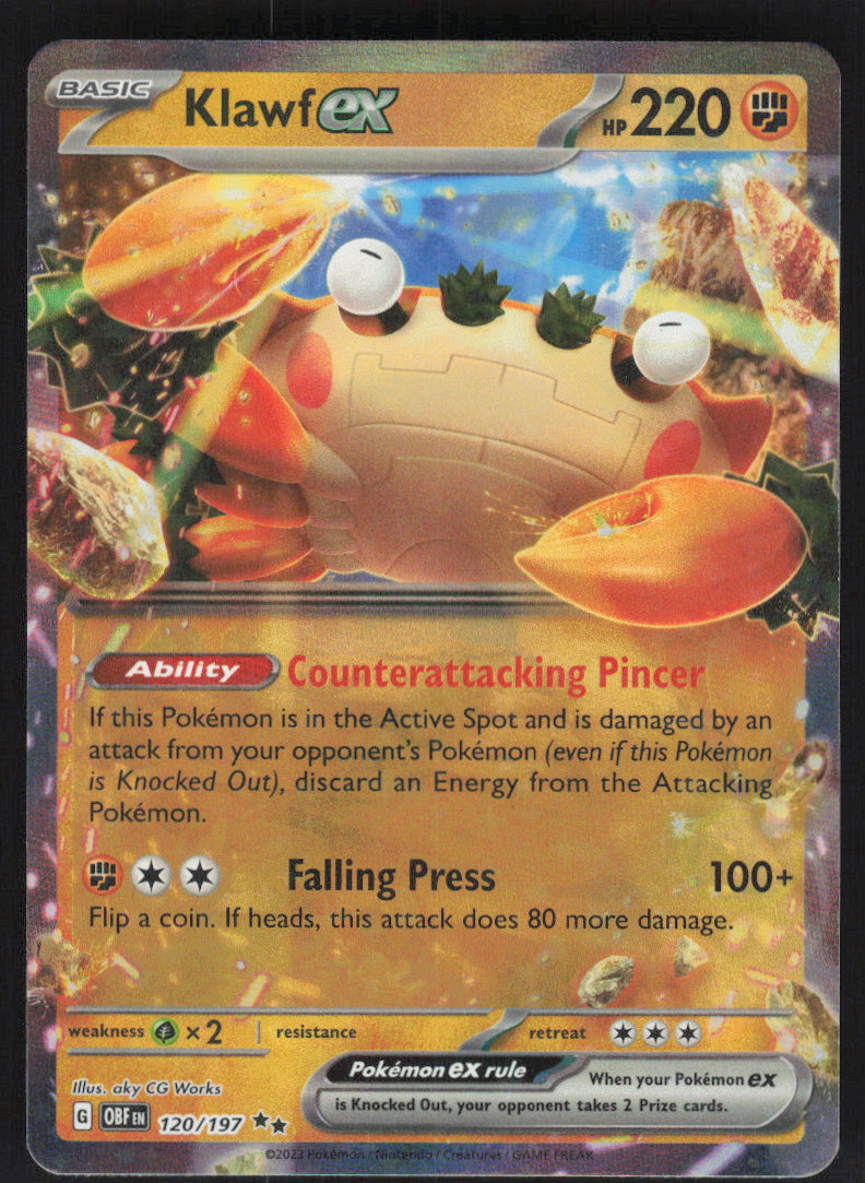 Klawf ex #120/197 Holofoil
