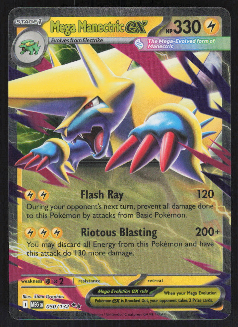 Mega Manectric ex #50/132 Holofoil