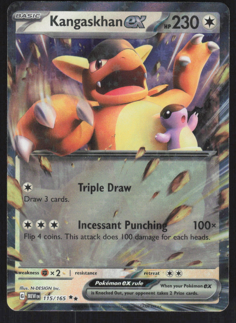 Kangaskhan ex #115/165 Holofoil