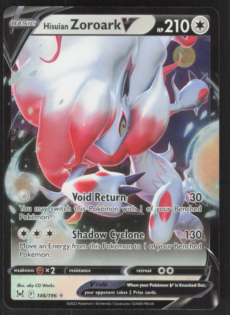 Hisuian Zoroark V #146/196 Holofoil