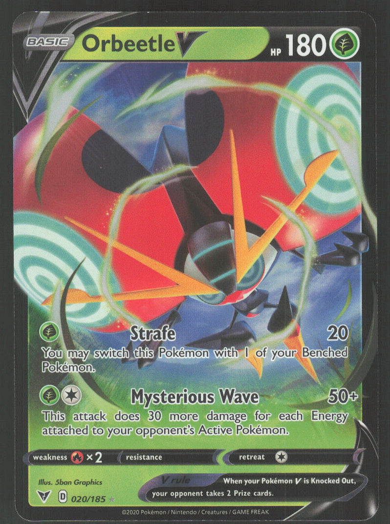Orbeetle V #20/185 Holofoil