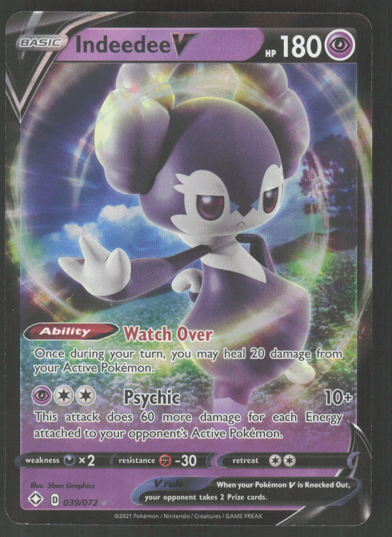 Indeedee V #39/72 Holofoil
