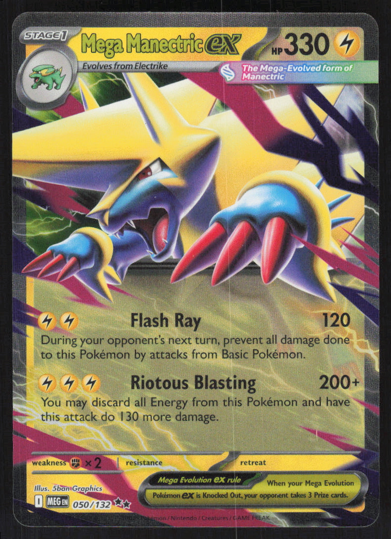 Mega Manectric ex #50/132 Holofoil