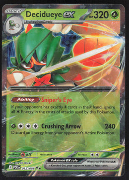 Decidueye ex #12/88 Holofoil