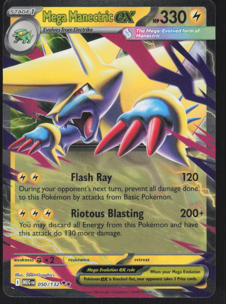 Mega Manectric ex #50/132 Holofoil