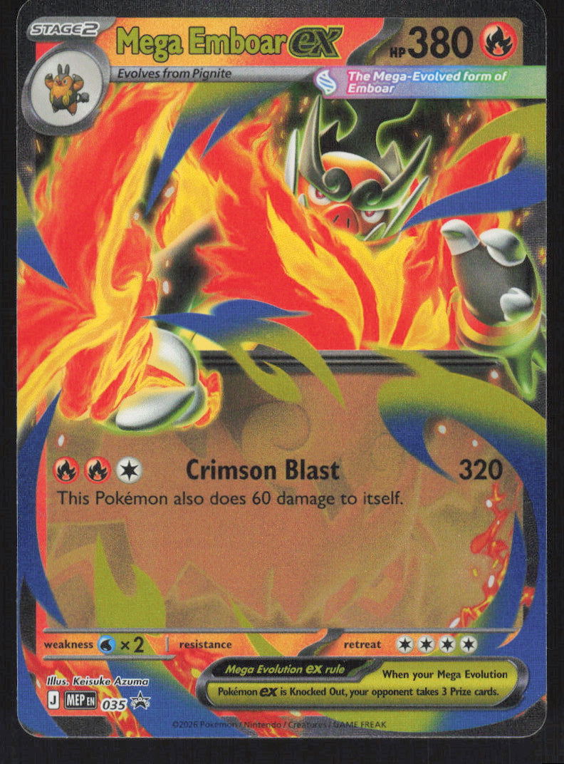 Mega Emboar ex #035 Holofoil