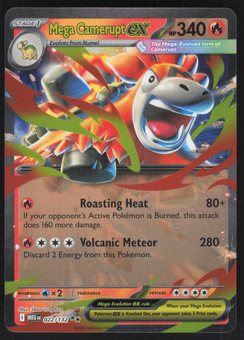 Mega Camerupt ex #22/132 Holofoil