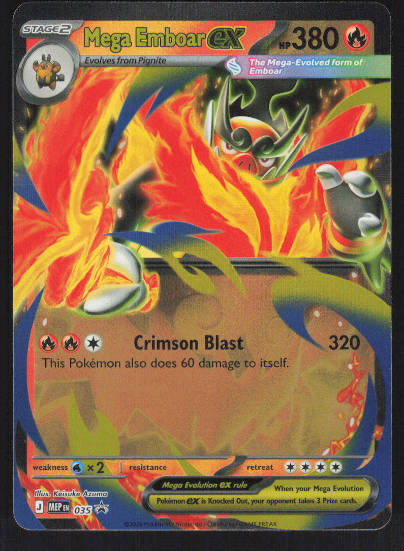 Mega Emboar ex #035 Holofoil