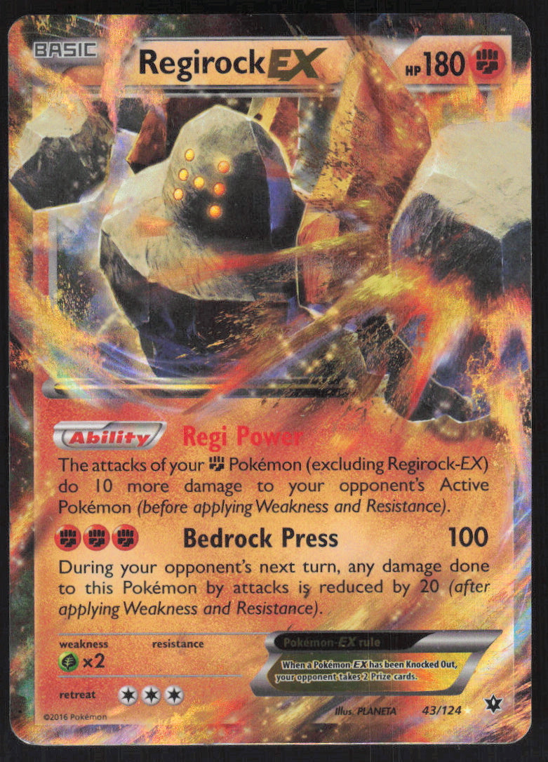 Regirock-EX #43/124 Holofoil