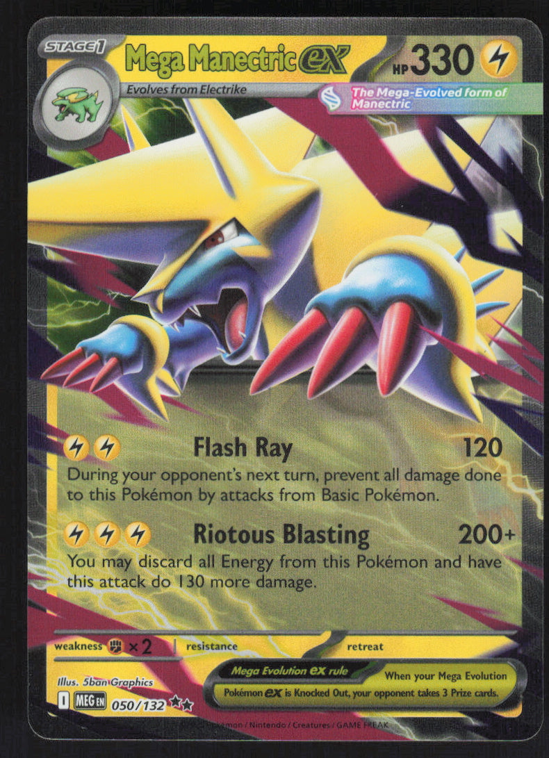 Mega Manectric ex #50/132 Holofoil
