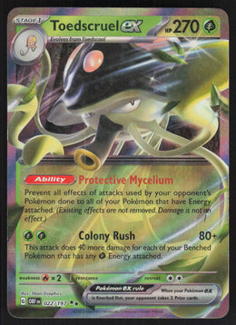 Toedscruel ex #22/197 Holofoil