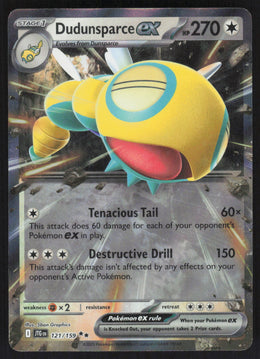 Dudunsparce ex #121/159 Holofoil