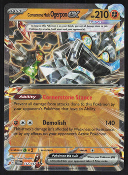 Cornerstone Mask Ogerpon ex #112/167 Holofoil