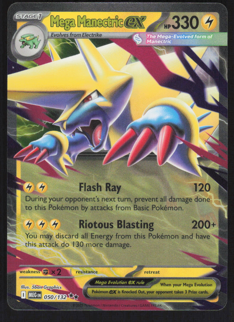 Mega Manectric ex #50/132 Holofoil