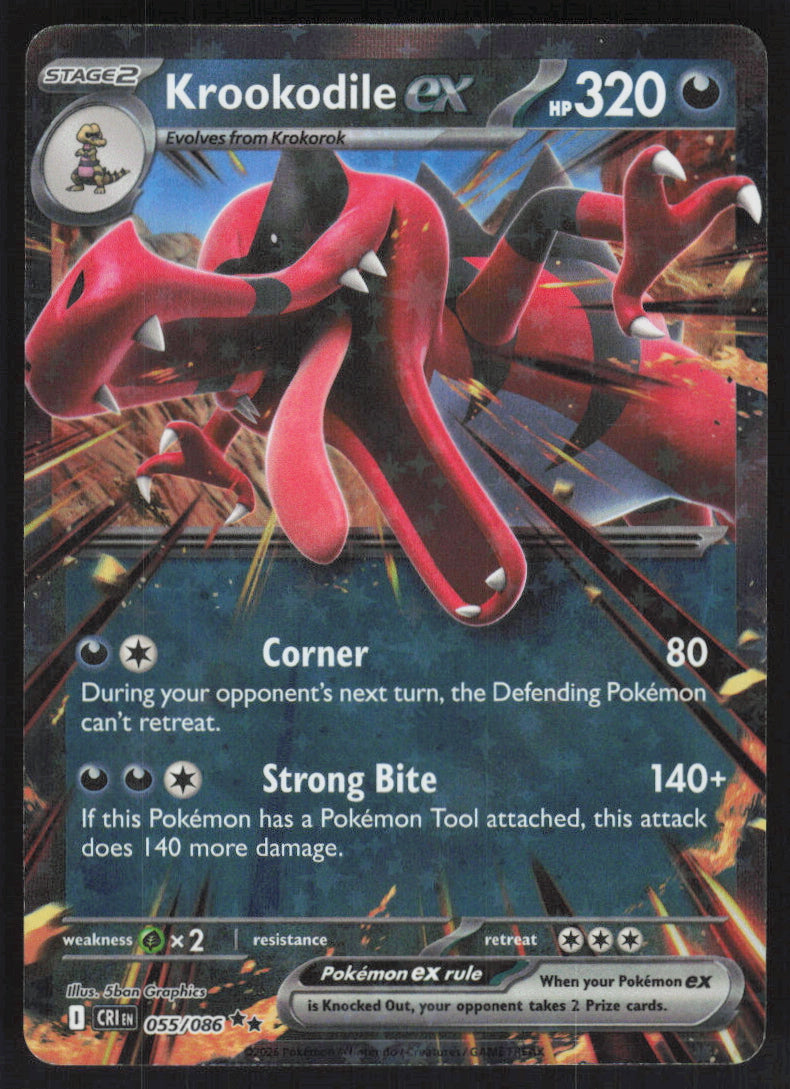 Krookodile ex #55/86 Holofoil