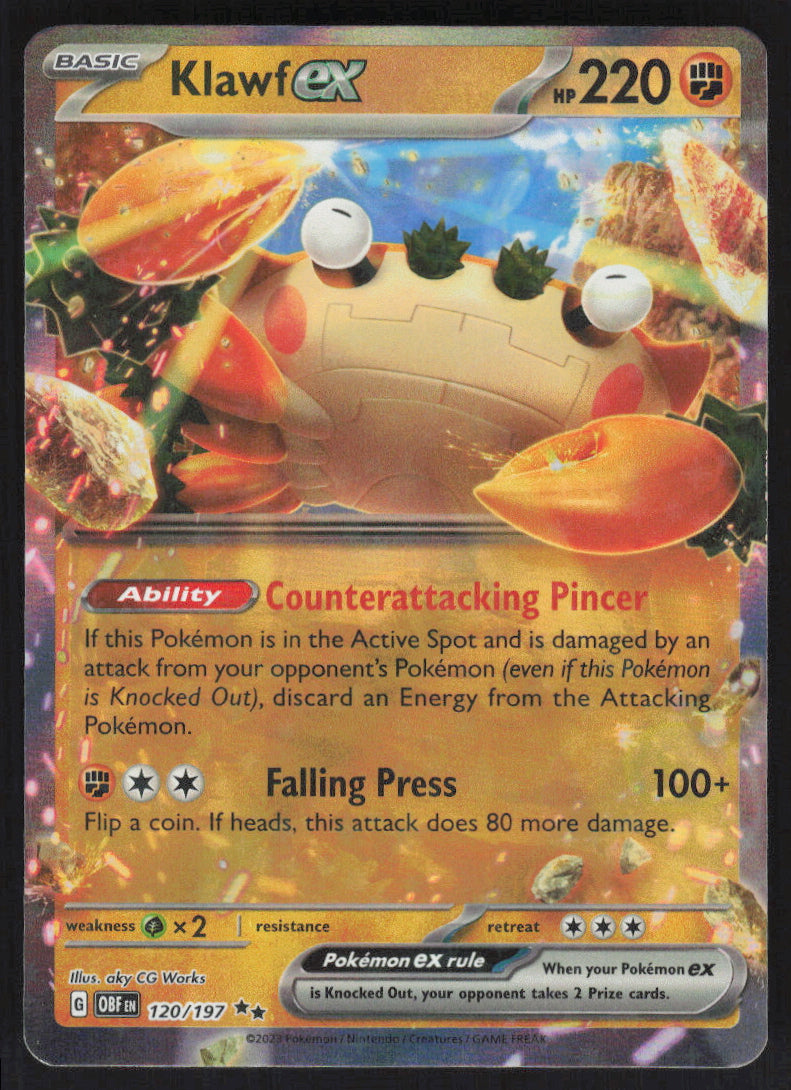 Klawf ex #120/197 Holofoil
