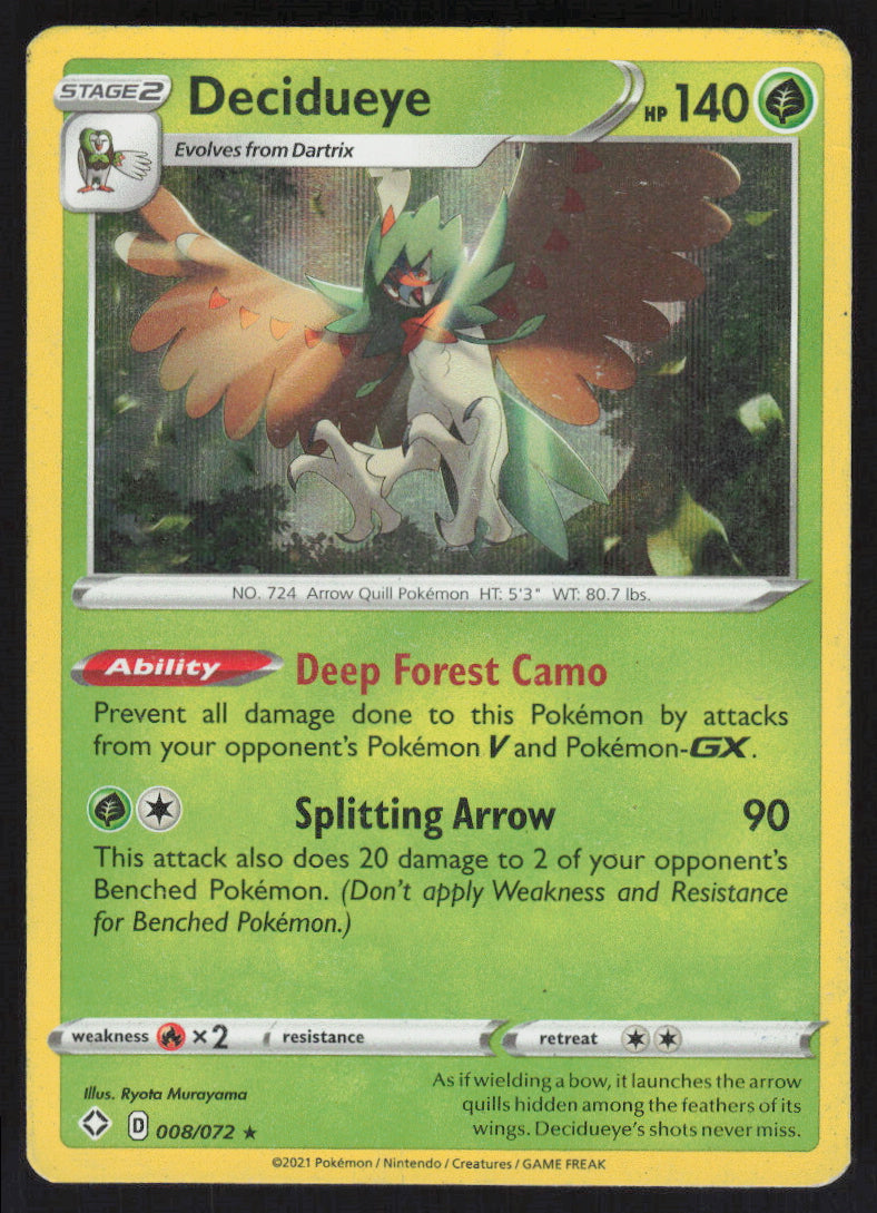 Decidueye #8/72 Holofoil