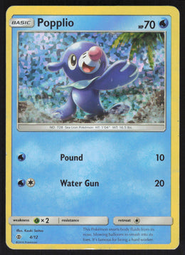 Popplio #4/12 Holofoil
