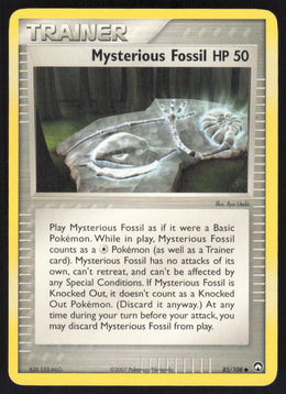 Mysterious Fossil #85/108 Non-Foil