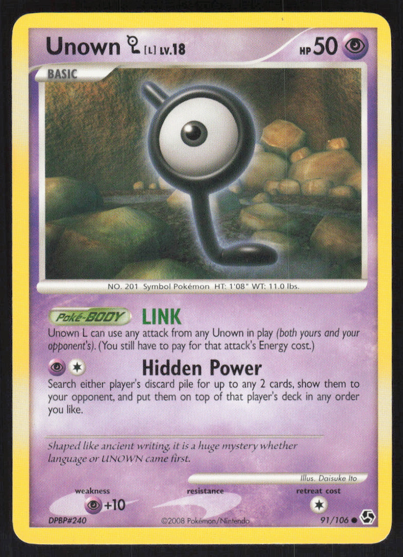 Unown [L] #91/106 Non-Foil