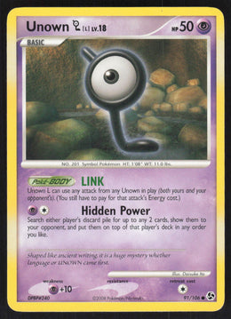 Unown [L] #91/106 Non-Foil