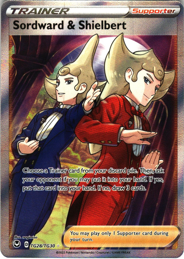 Sordward & Shielbert - Silver Tempest Trainer Gallery #TG28/30 - Near Mint - Holofoil