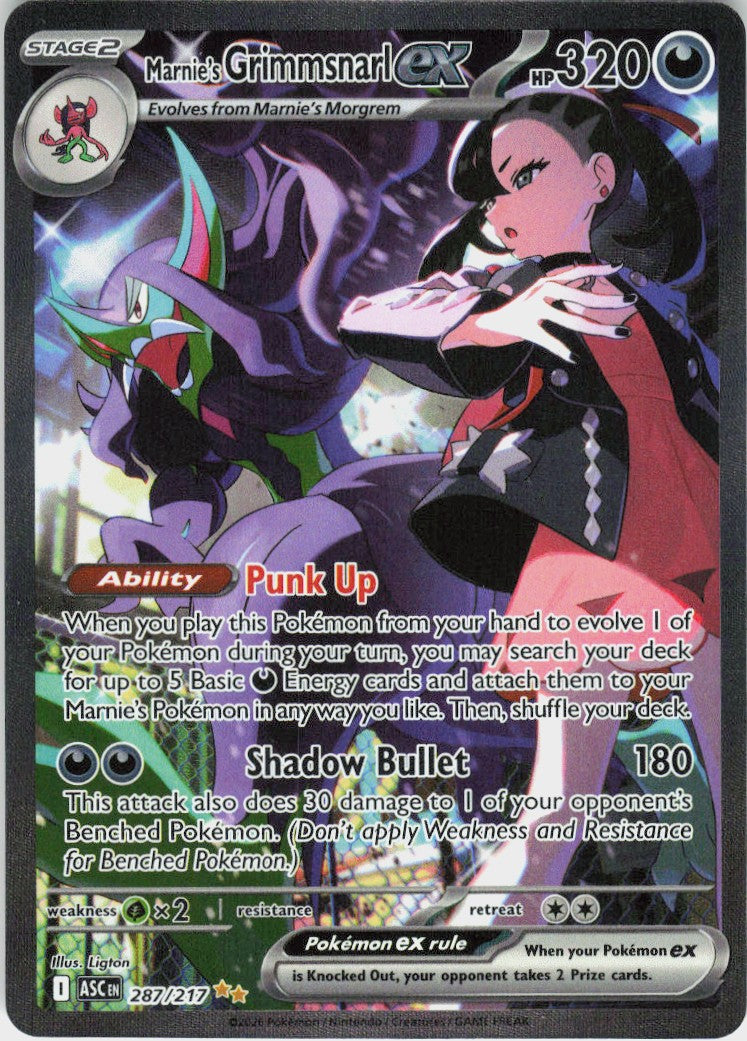 Marnie's Grimmsnarl ex #287/217