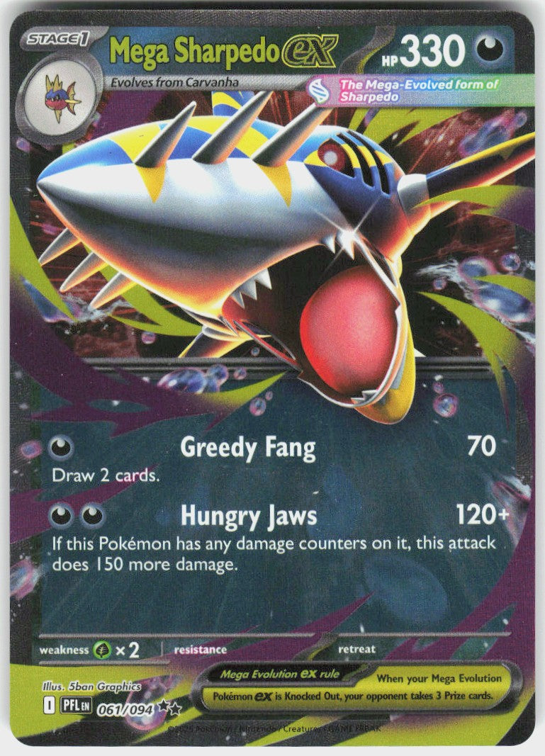 Mega Sharpedo ex #61