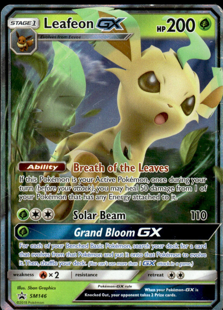 Leafeon-GX - SM Black Star Promos #SM146 - Near Mint - Normal
