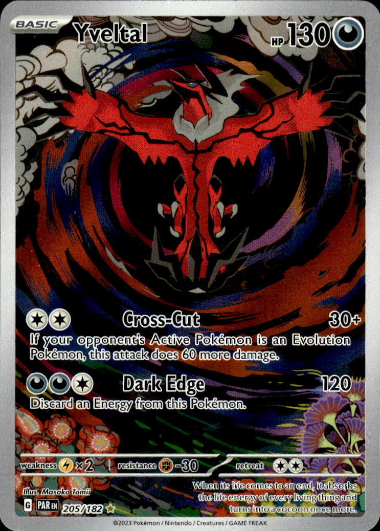 Yveltal - Paradox Rift #205/182 - Near Mint - Normal