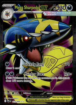 Mega Sharpedo ex - Phantasmal Flames #113/94 - Near Mint - Normal