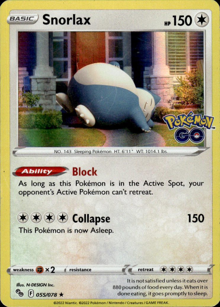 Snorlax - #55/78 - Near Mint - Normal