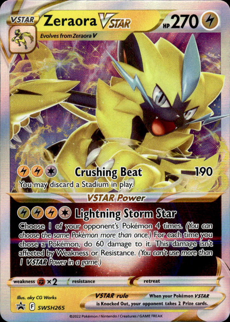 Zeraora VSTAR - SWSH Black Star Promos #SWSH265 - Near Mint - Normal