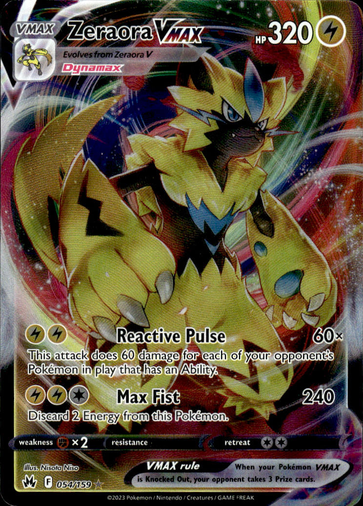 Zeraora VMAX - #54/159 - Near Mint - Normal
