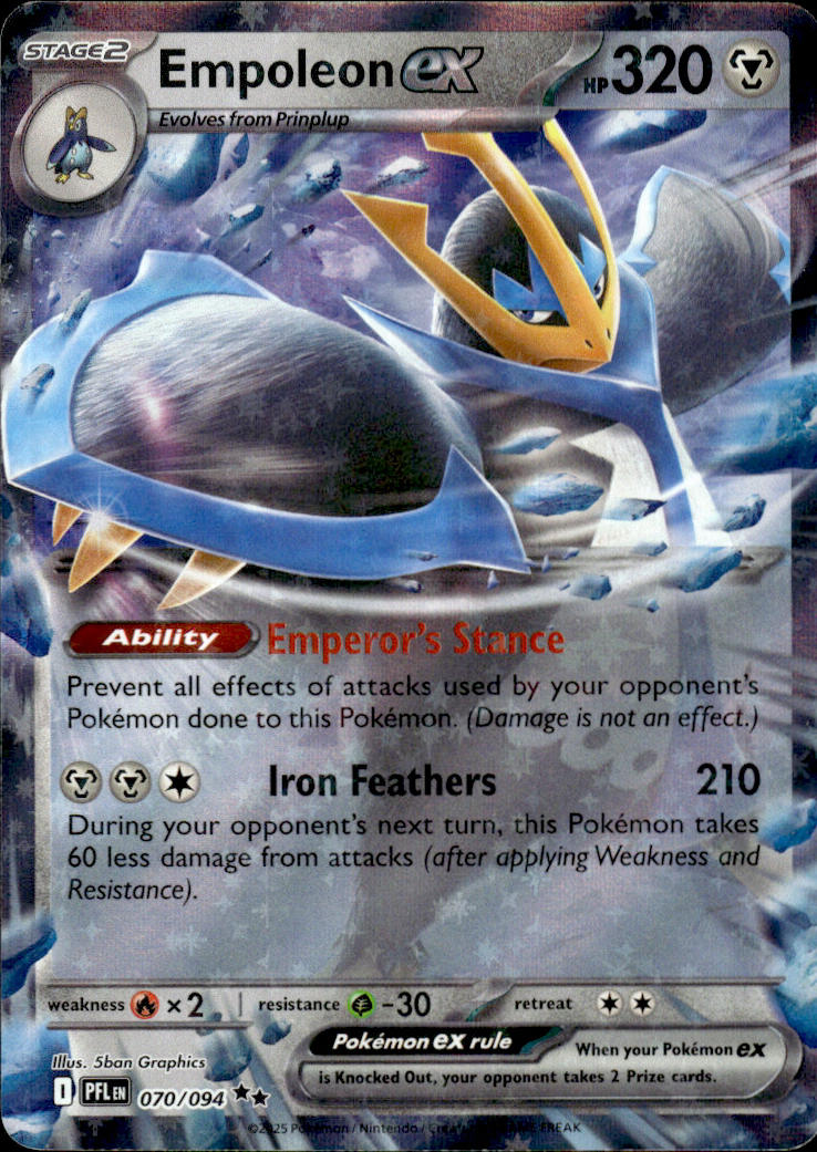 Empoleon ex - Phantasmal Flames #70/94 - Near Mint - Normal