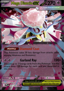 Mega Diancie ex - Phantasmal Flames #41/94 - Near Mint - Normal