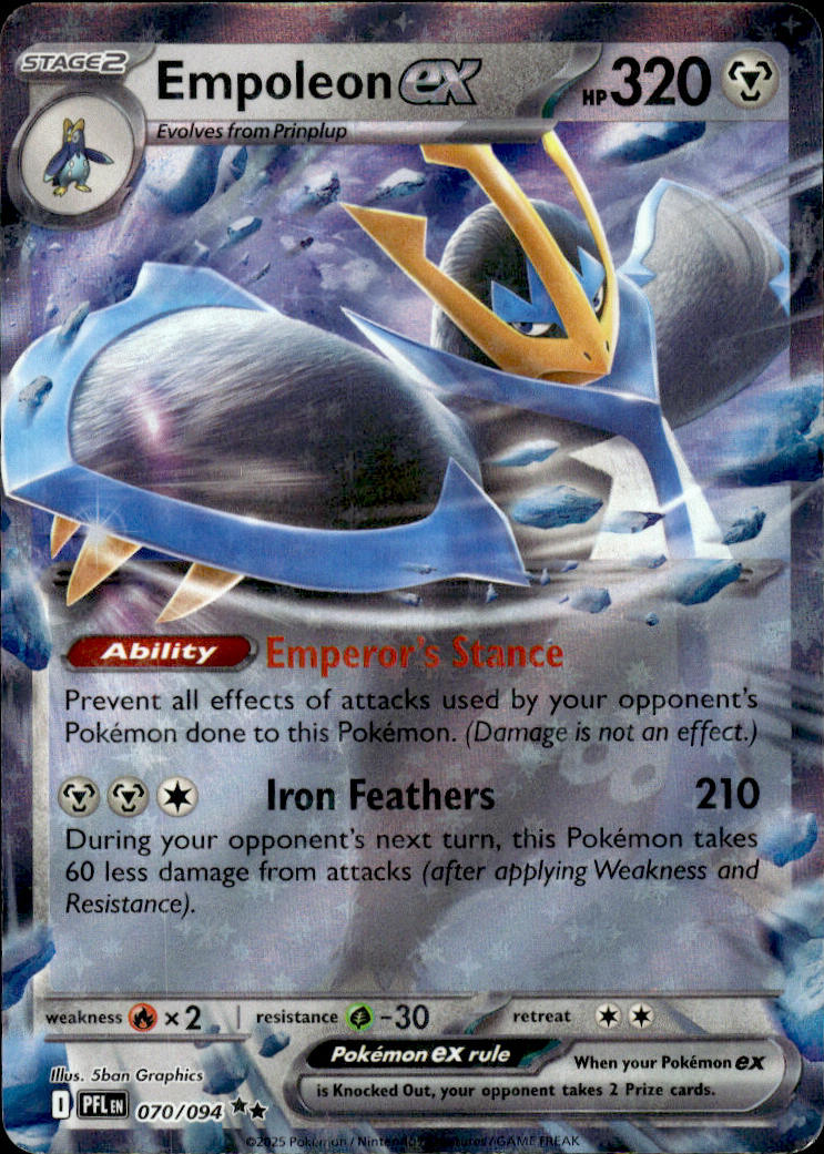Empoleon ex - Phantasmal Flames #70/94 - Near Mint - Normal